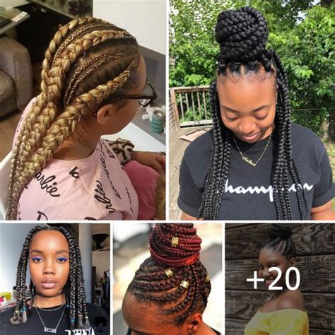 2 jumbo braids hairstyles|21 Ways to Slay Jumbo Box Braids Like a Queen